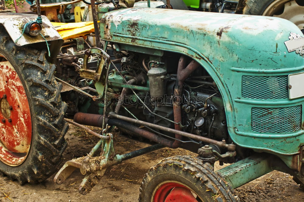 Image, Stock Photo Tractor meeting at pc KW 26