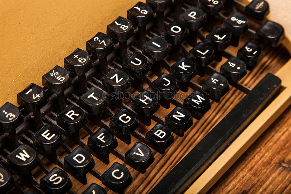 Similar – Keyboard of vintage typewriter