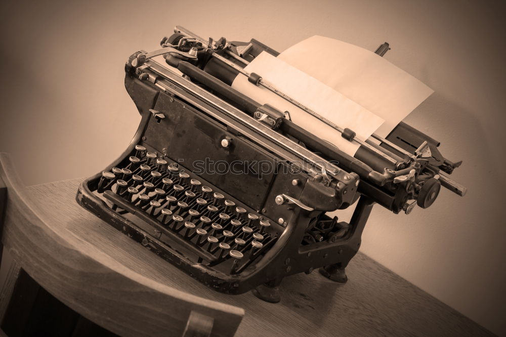 Similar – Keyboard of vintage typewriter