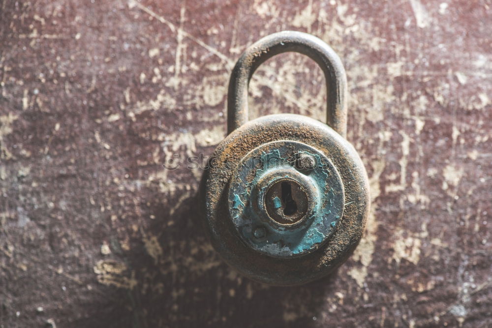 Similar – Image, Stock Photo Large lock with small key in Q-format