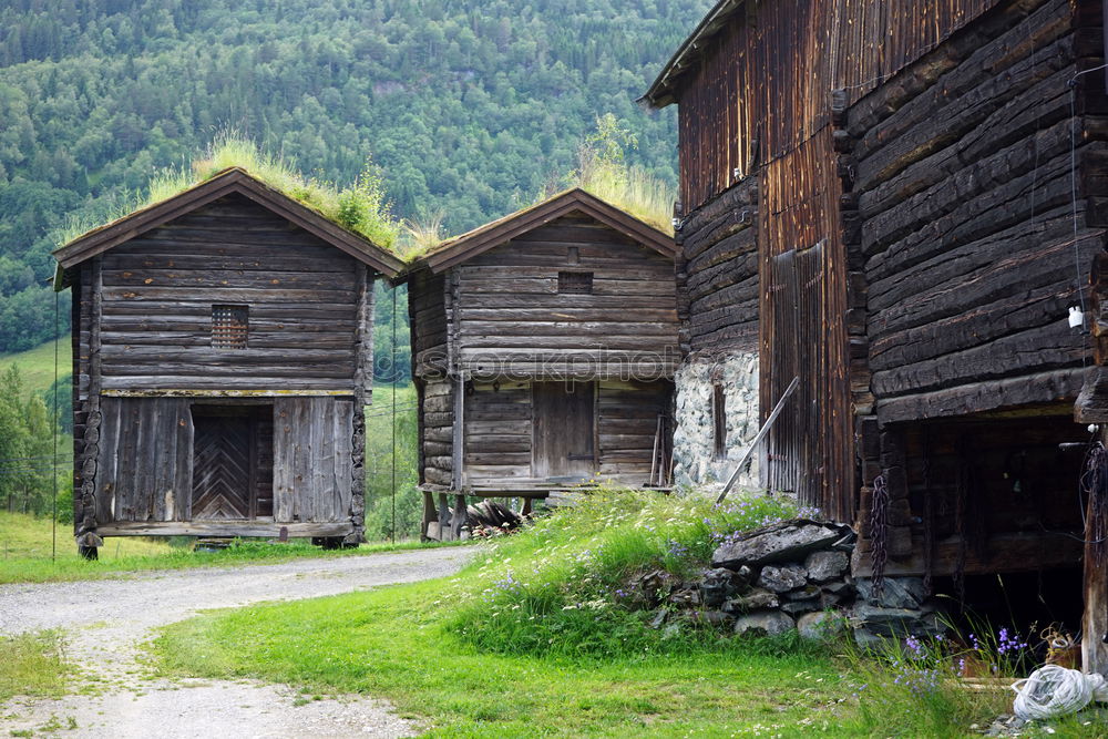 Similar – Image, Stock Photo Enough wood in front of the hut with the closed window