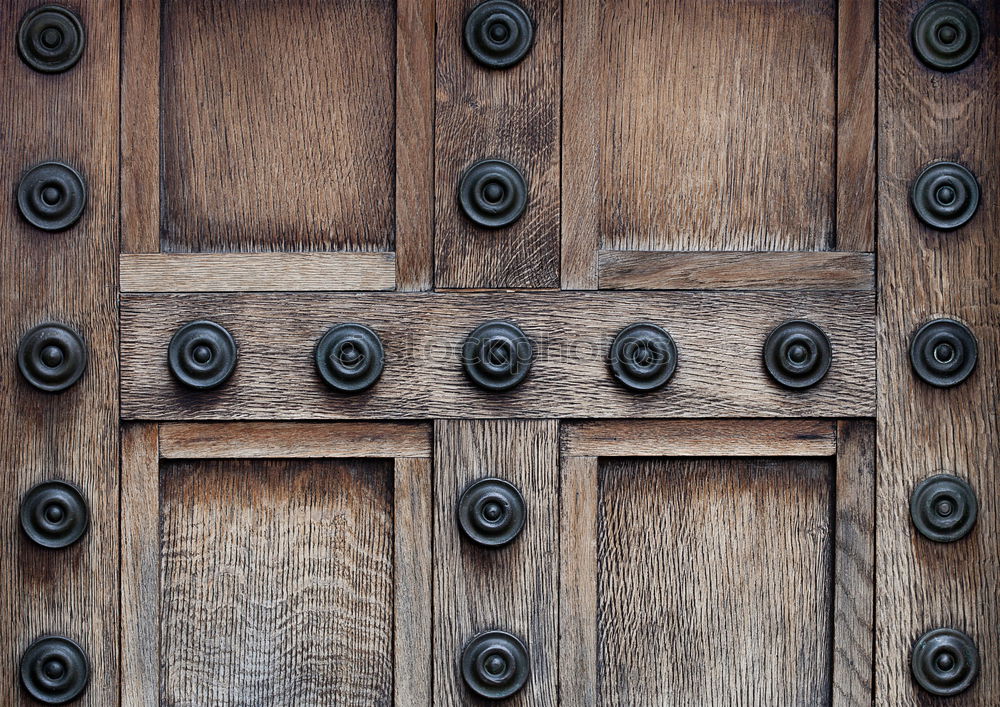 Similar – Antique Wooden Door with metal decoration. Texture background