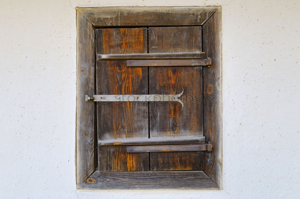 Similar – Image, Stock Photo Old rusty wooden window in the Pyrinees