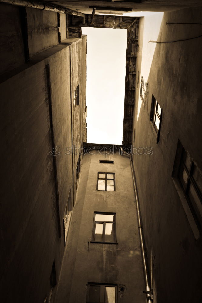 Image, Stock Photo Thanks to Photocase this: Finally out of the corner! Here is a narrow street in Toronto.