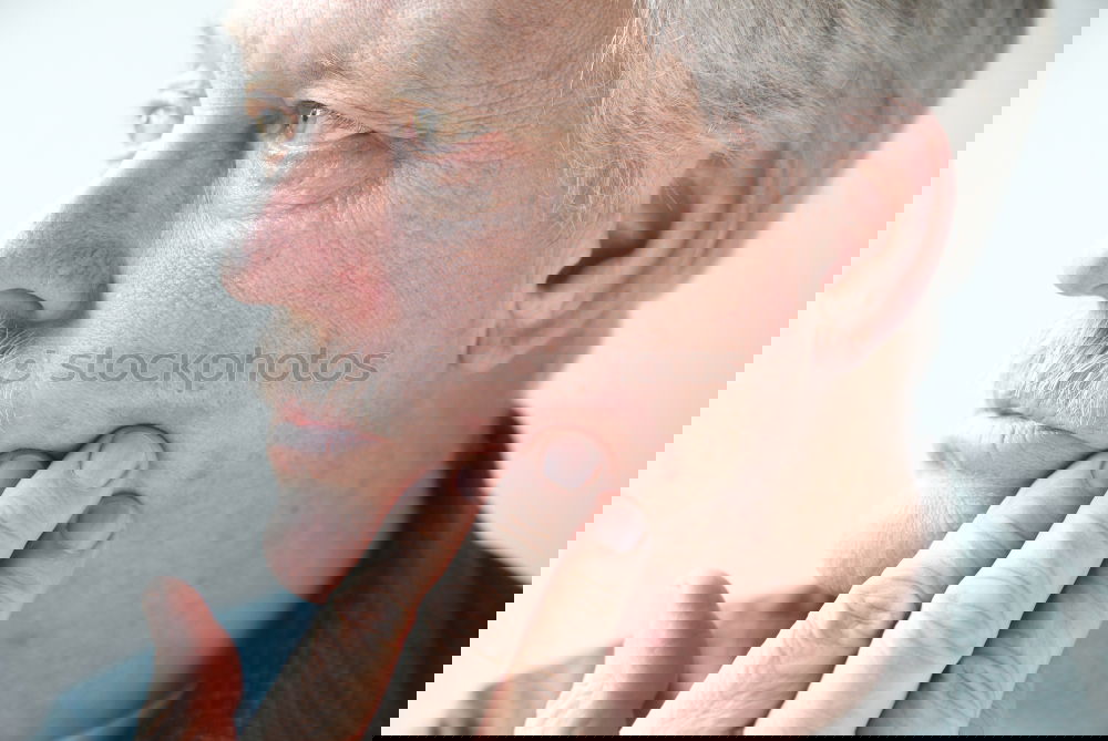 Similar – Image, Stock Photo thoughtful old man with white hair