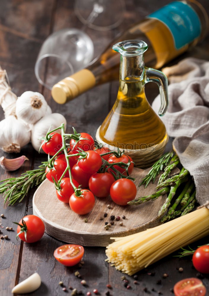 Similar – Whole spelt pasta, vegetables, herbs and olive oil