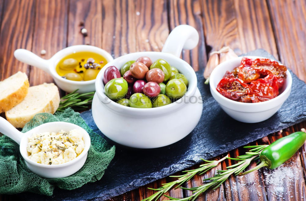 Similar – Image, Stock Photo Ingredients for healthy chickpeas salad