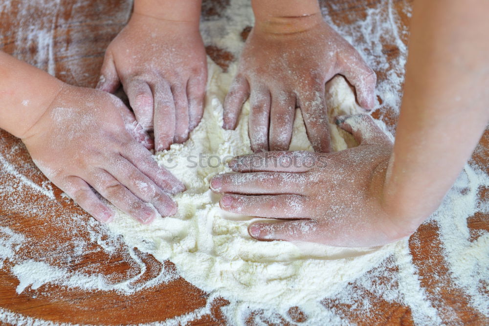 Similar – Image, Stock Photo Children bake Christmas cookies