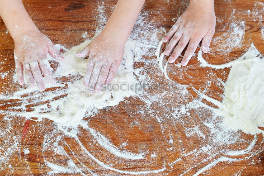 Similar – Image, Stock Photo hands interfere with a ball of yeast dough