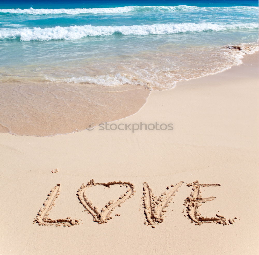 Similar – beach love Beach Ocean