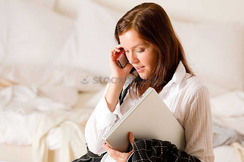 Similar – Image, Stock Photo Caregiver checking blood pressure to a senior woman