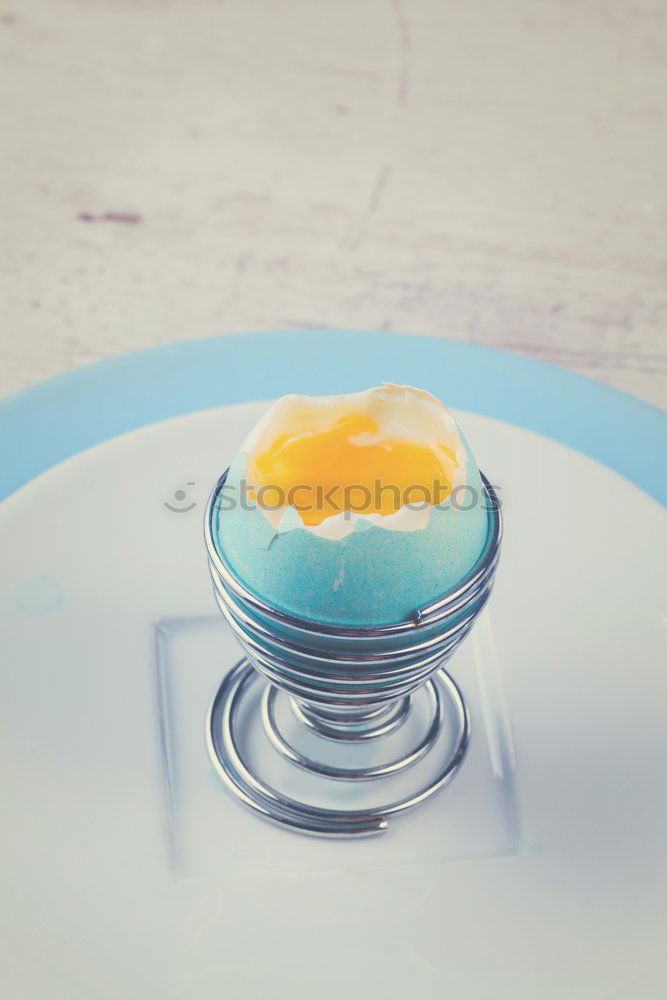 Similar – Image, Stock Photo Egg liqueur cake on blue wood