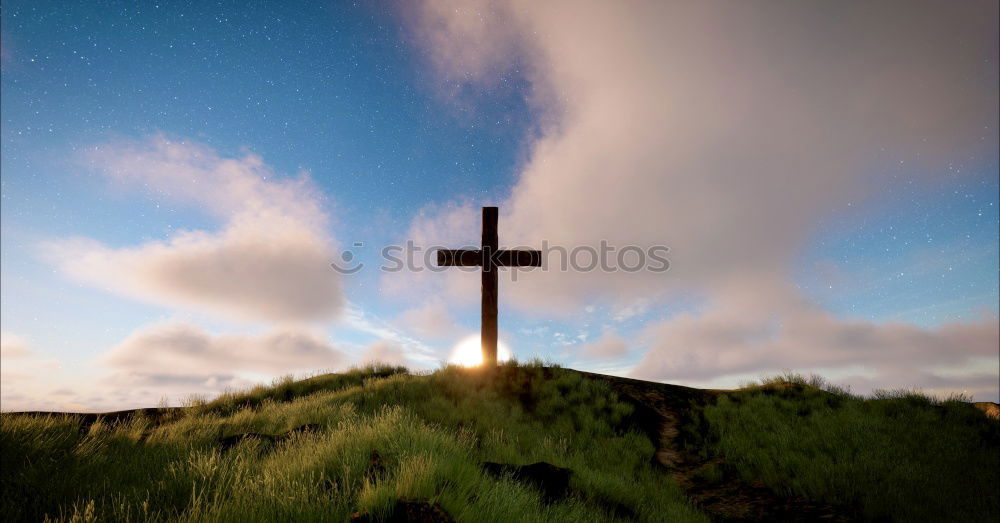 Similar – Gipfelkreuz Umwelt Natur