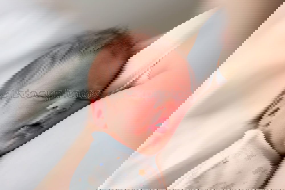 Image, Stock Photo Newborn taking bath
