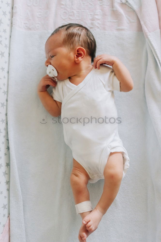 Similar – Image, Stock Photo Portrait of a newborn baby sleeping