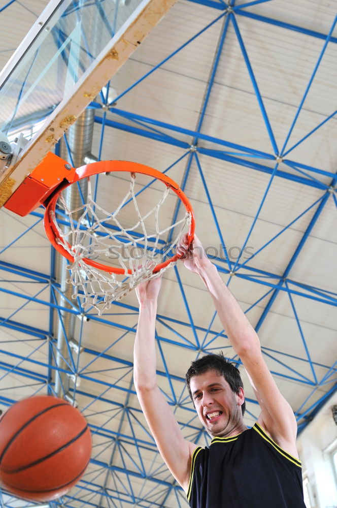 Similar – Image, Stock Photo Young redhead woman in a basketball court