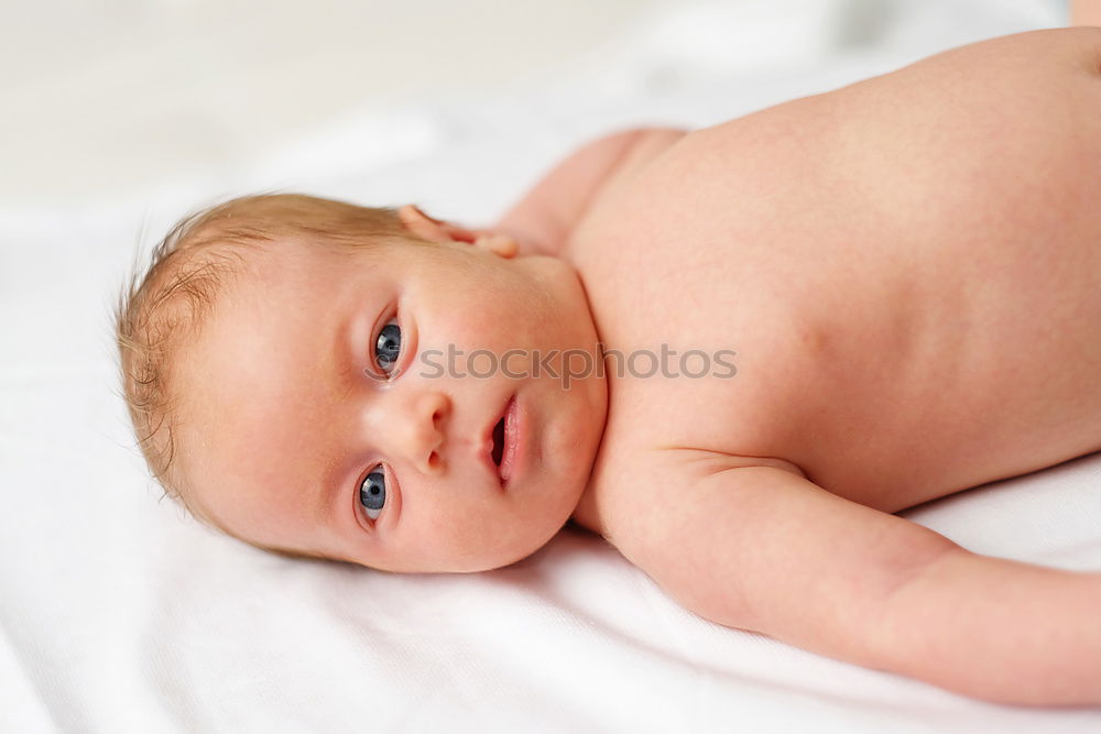 Similar – Image, Stock Photo newborn baby experiencing the world