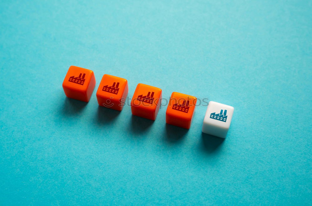 Similar – Image, Stock Photo Floating Plastic geometric cubes in the air. Construction toys