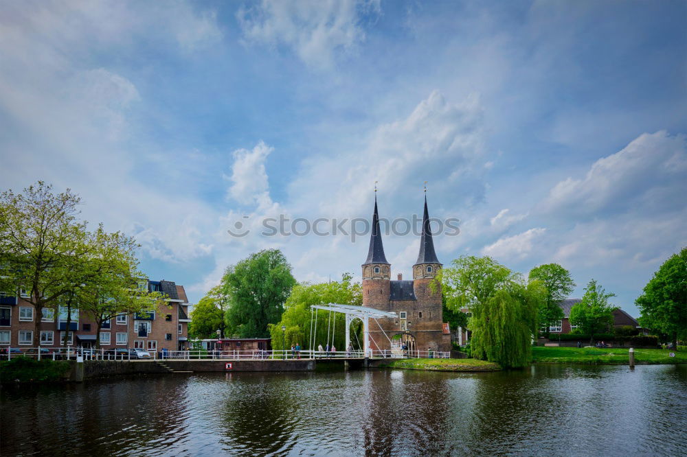 Similar – Image, Stock Photo View over the Warnow to Rostock.