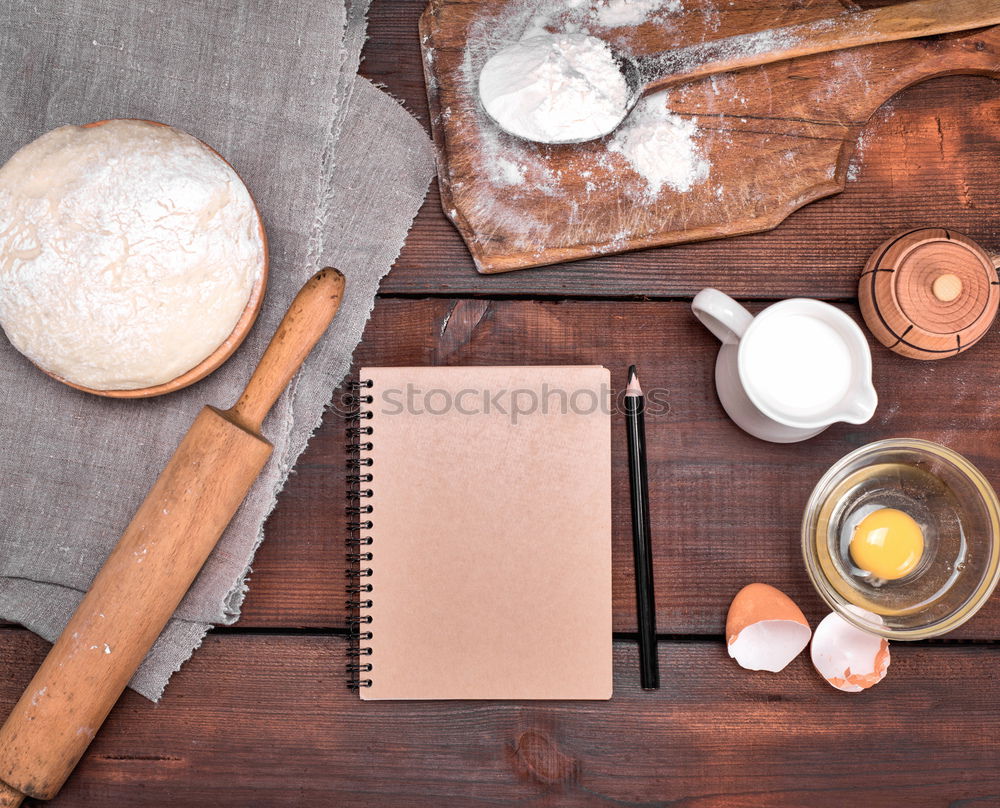 Image, Stock Photo dough and ingredients