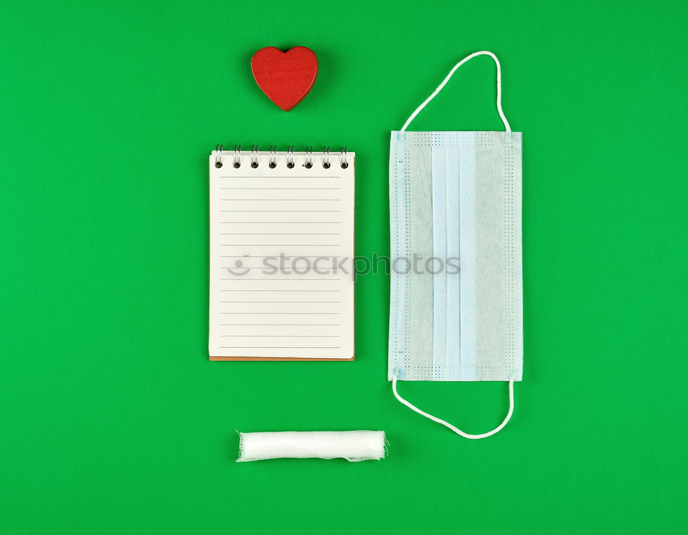 Image, Stock Photo open small blank notebook with white sheets