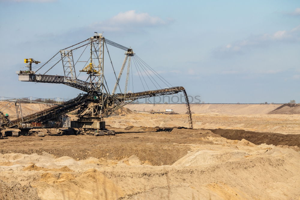 Similar – Image, Stock Photo Bucket wheel excavator in the Garzweiler 2 open pit mine