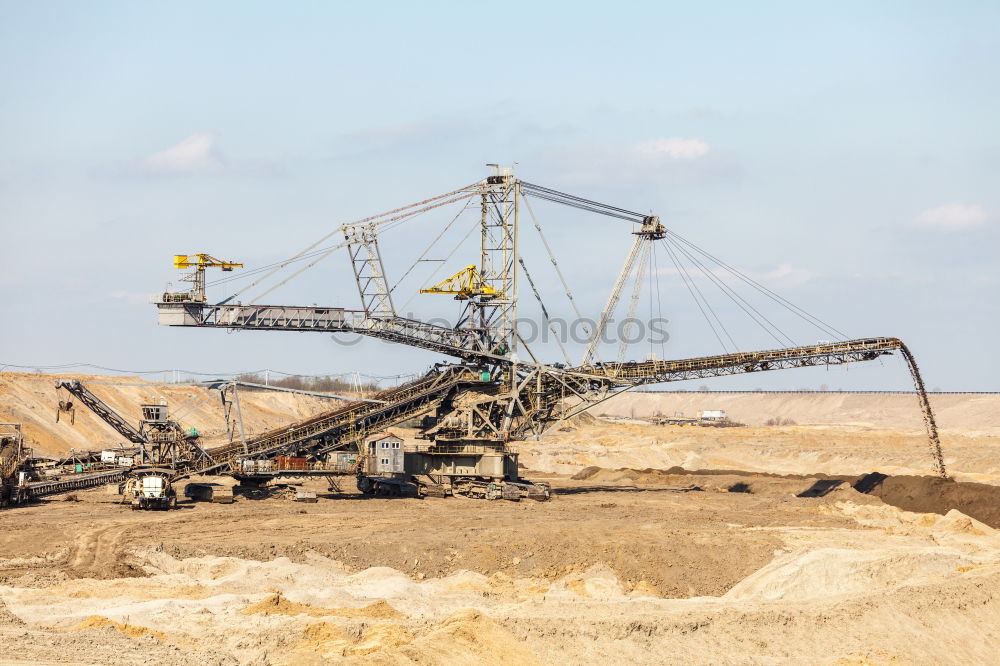 Image, Stock Photo Bucket wheel excavator in the Garzweiler 2 open pit mine