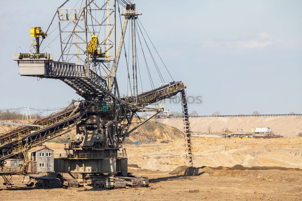 Similar – Image, Stock Photo Bucket wheel excavator in the Garzweiler 2 open pit mine