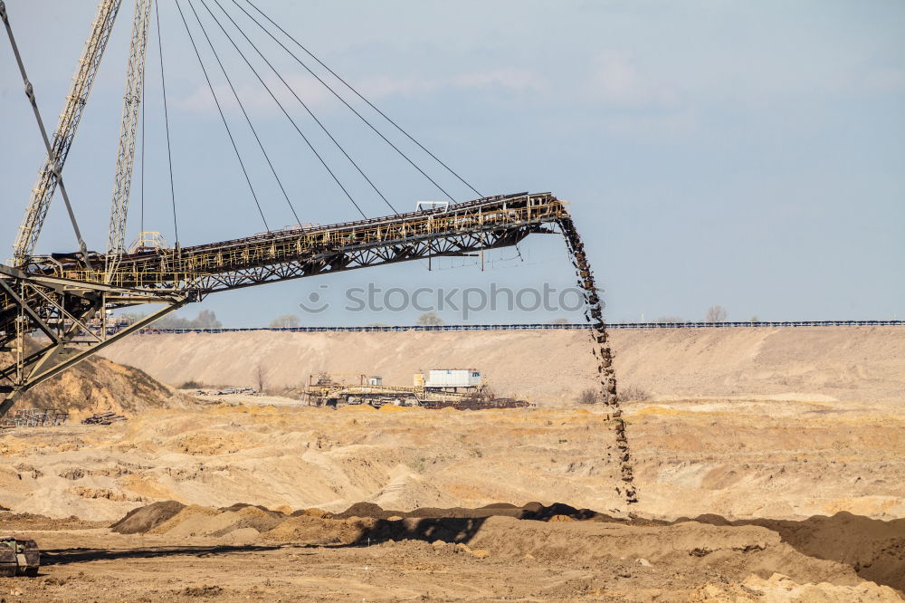 Similar – Image, Stock Photo Bucket wheel excavator in the Garzweiler 2 open pit mine