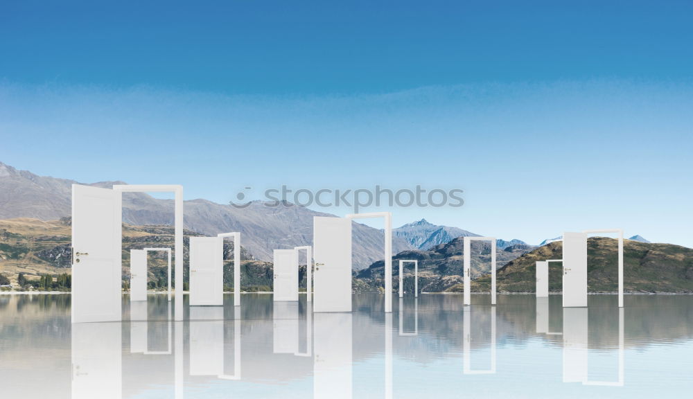 Similar – Sunny autumn day on the lake in mountains of south Austria