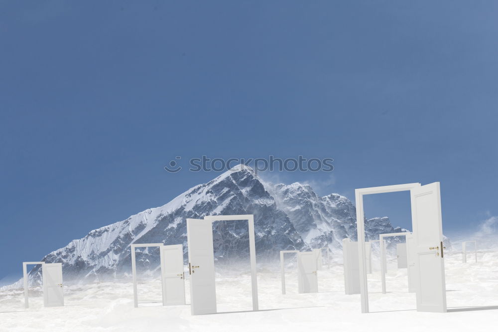 Similar – petrol station Winter Snow