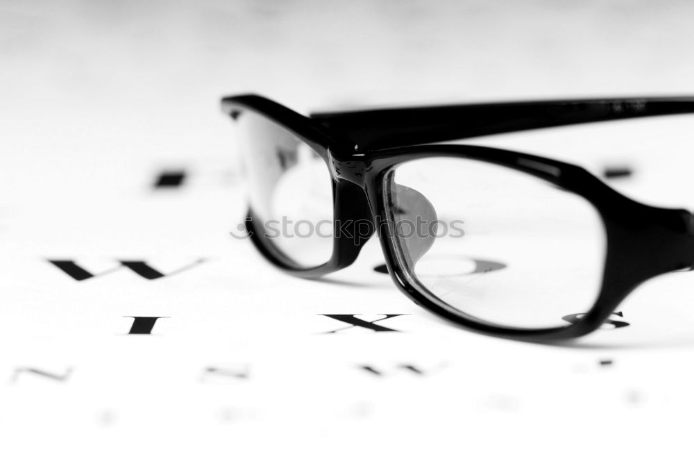 Image, Stock Photo Glasses Macro Eyeglasses