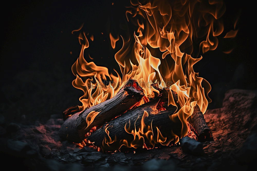 Similar – Red hot carbon in a coals for cooking