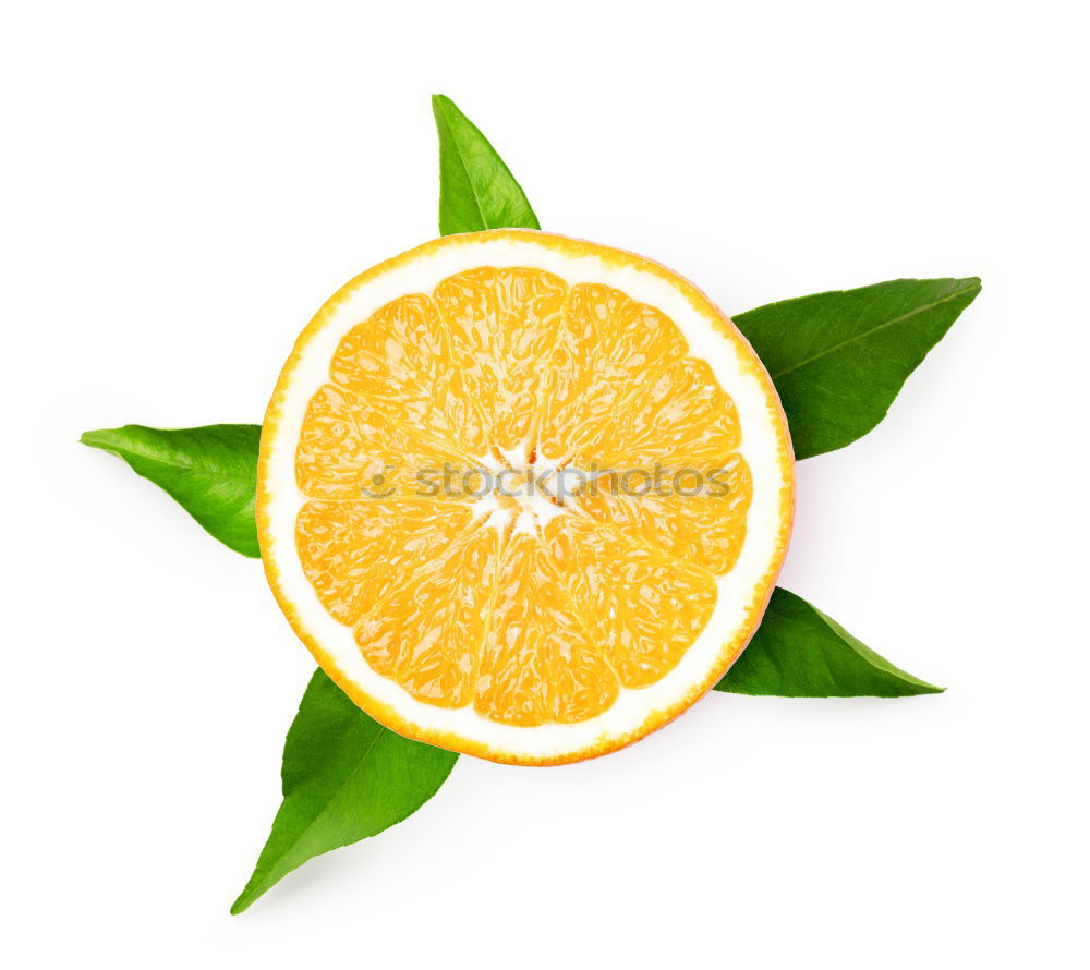 Similar – Image, Stock Photo Cut oranges with leaves in white bowl