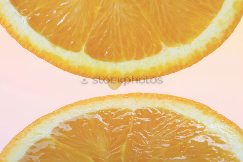 Similar – Smiling woman between slices of orange