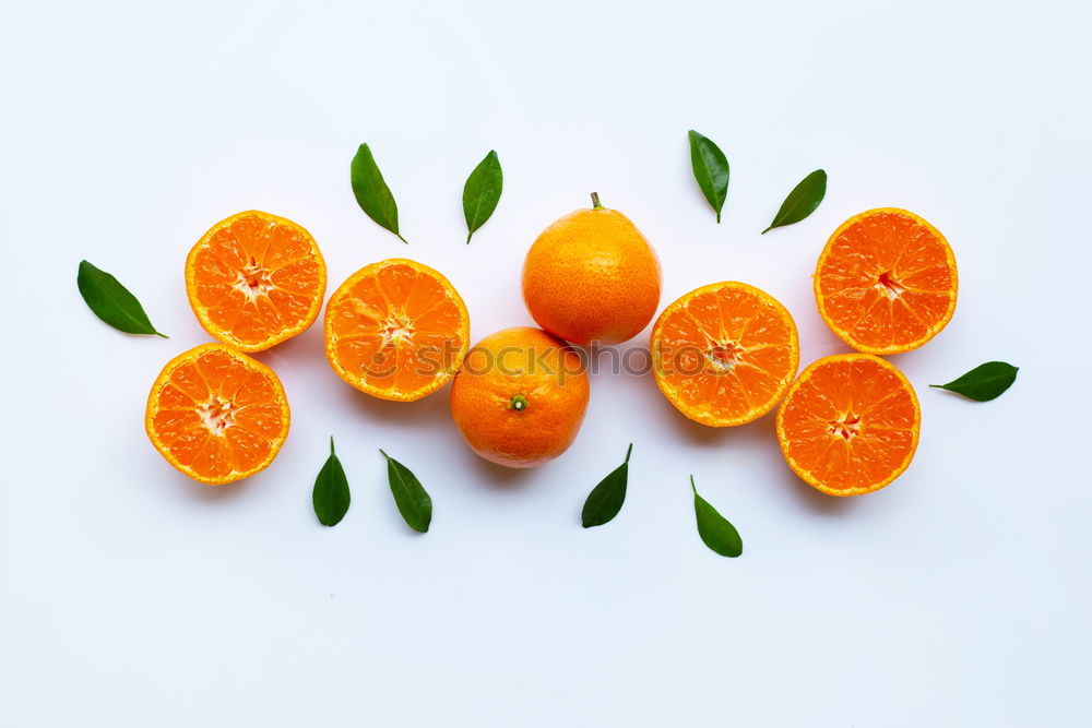 Similar – Image, Stock Photo Mandarins with green leaves