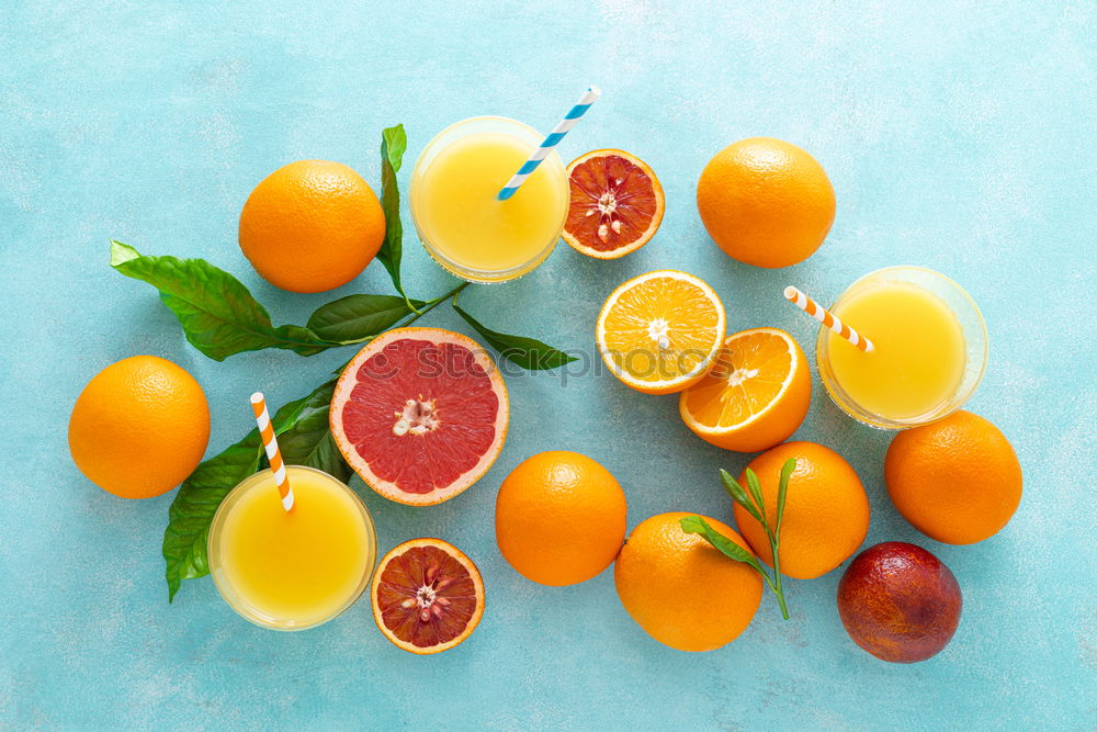 Similar – Image, Stock Photo Freshly squeezed citrus juice