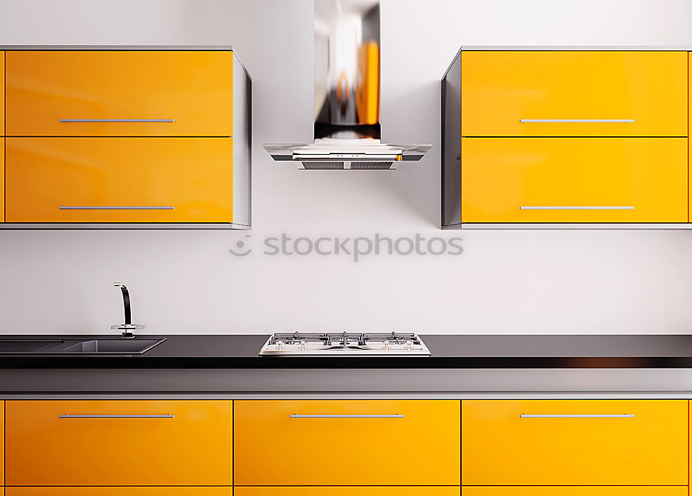 Similar – Vintage retro kitchen with orange pattern tiles, american retro kitchen home interior design 70’s style