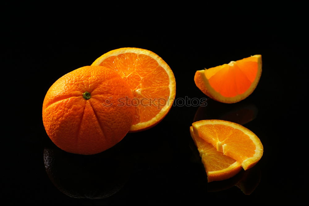 Orange juice on table