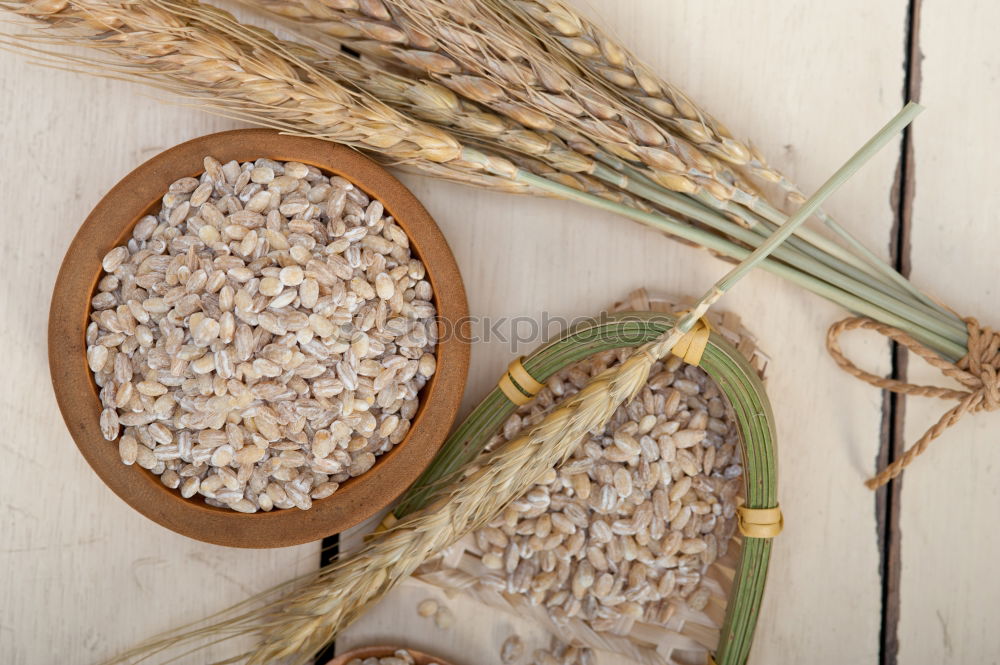 Similar – Image, Stock Photo Flour background with equipment and ingredients for baking