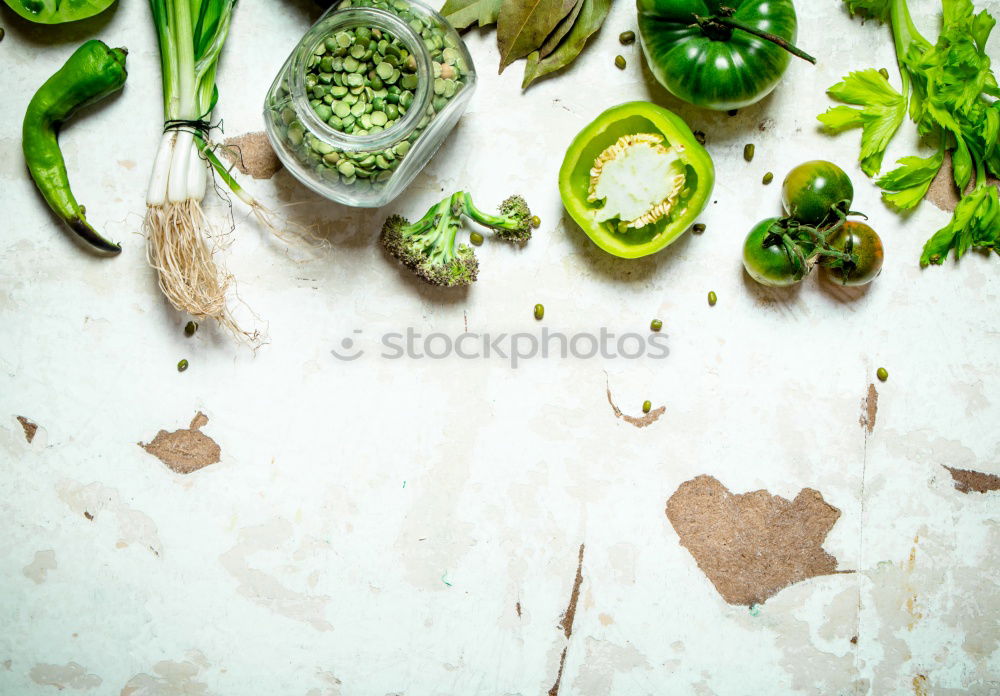 Similar – Pickled cucumbers made of home garden vegetables and herbs