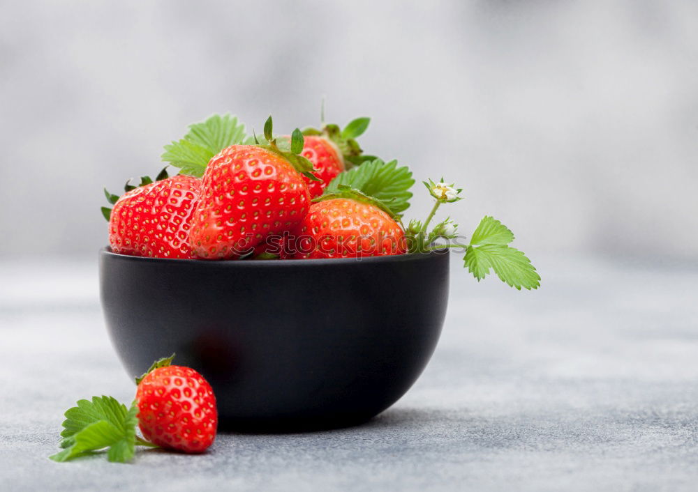 Similar – Image, Stock Photo Fresh strawberries on the plate