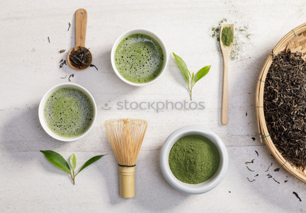 Similar – Image, Stock Photo Healthy green Matcha Espresso in the glass
