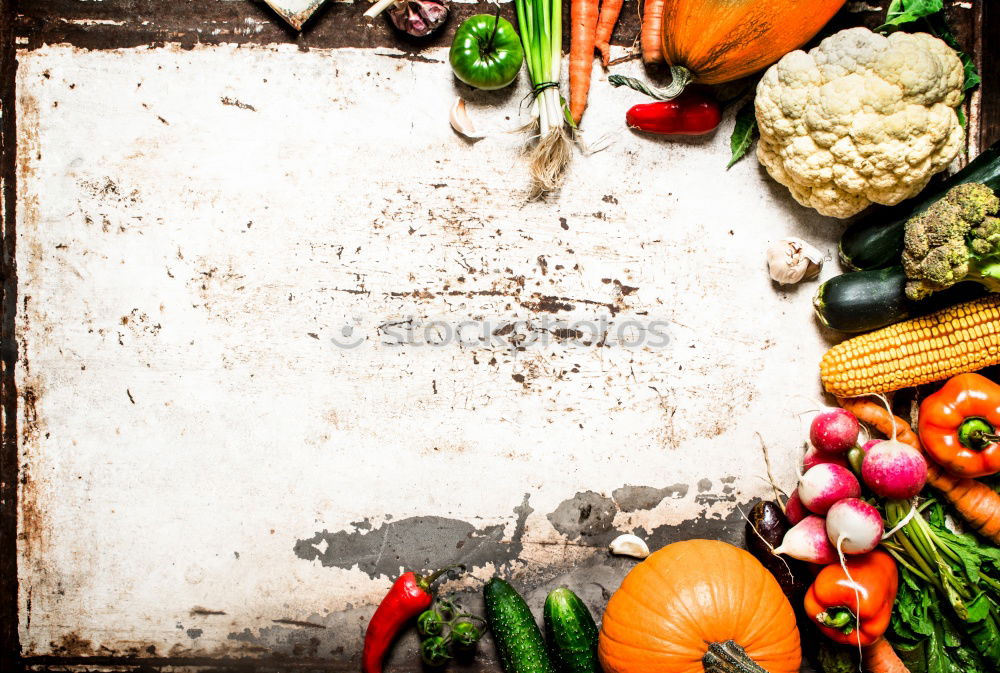 Similar – Image, Stock Photo Asian food background. Various traditional ingredients for vegetarian cooking: noodles, vegetables and spices, top view, flat lay. Chinese or Thai cuisine. Vegan food. Healthy nutrition concept.