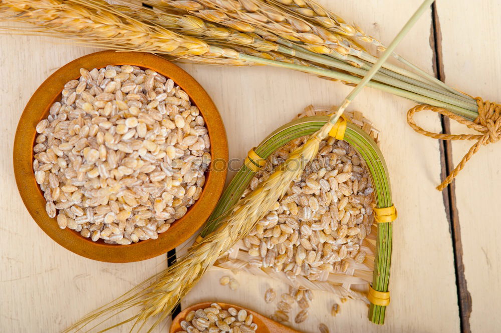 Similar – Image, Stock Photo Flour background with equipment and ingredients for baking