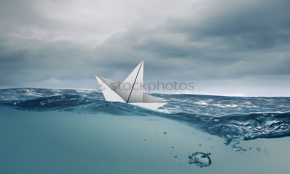 Similar – Paper Boat Panorama Joy