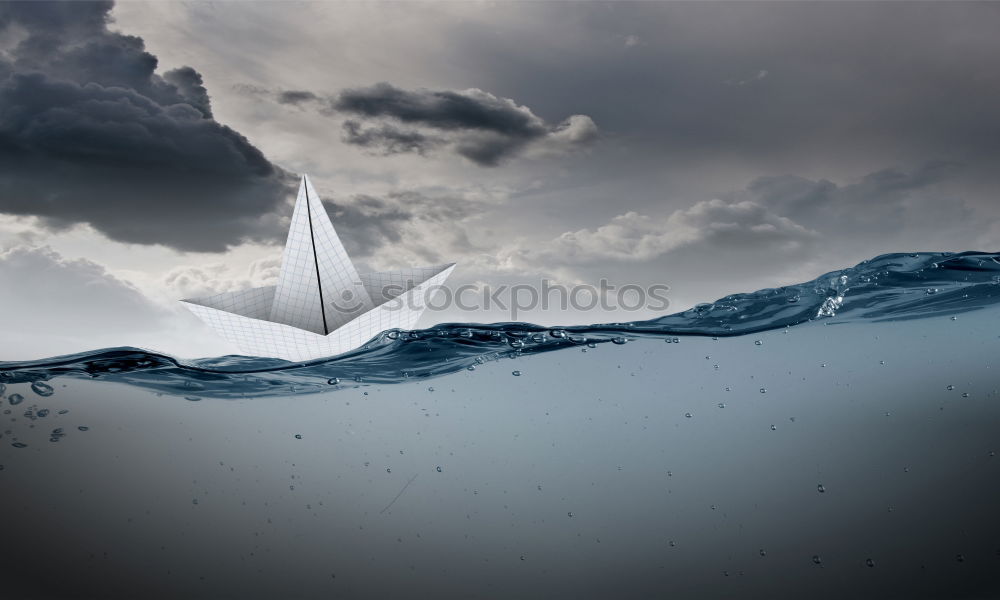 Similar – Wooden pier in stormy sea