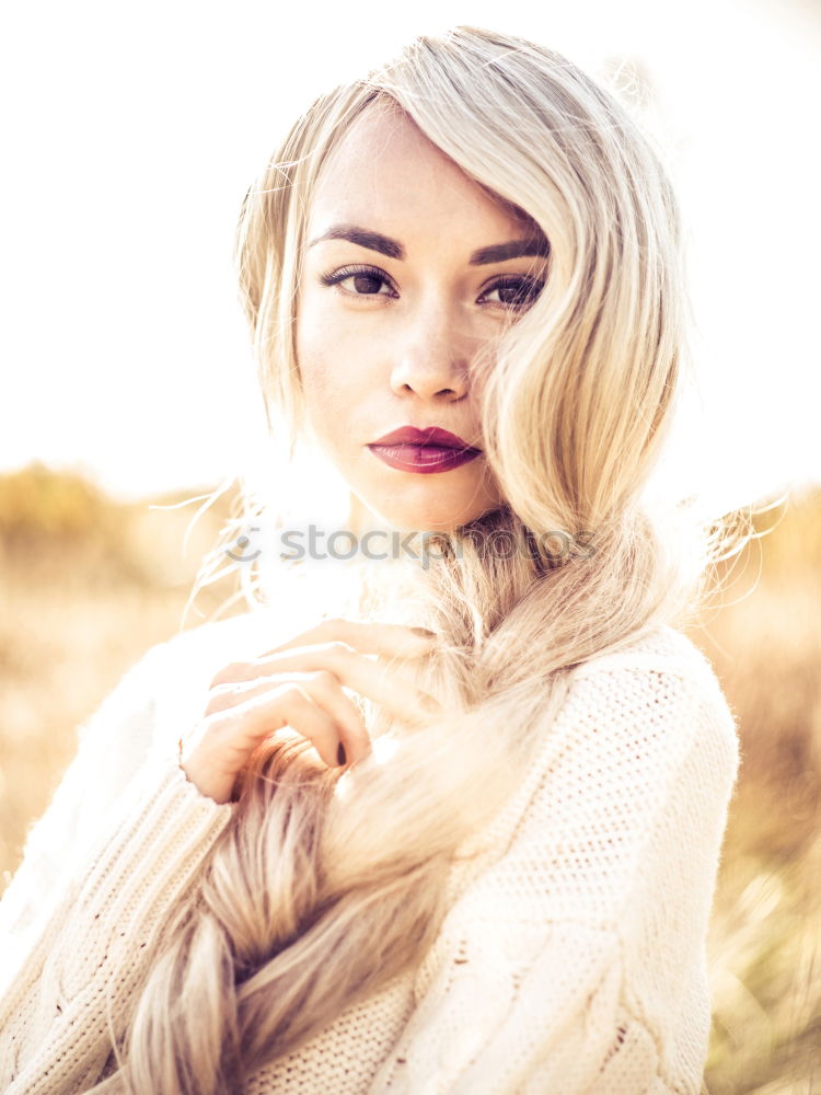 Similar – Image, Stock Photo portrait fashion woman winter