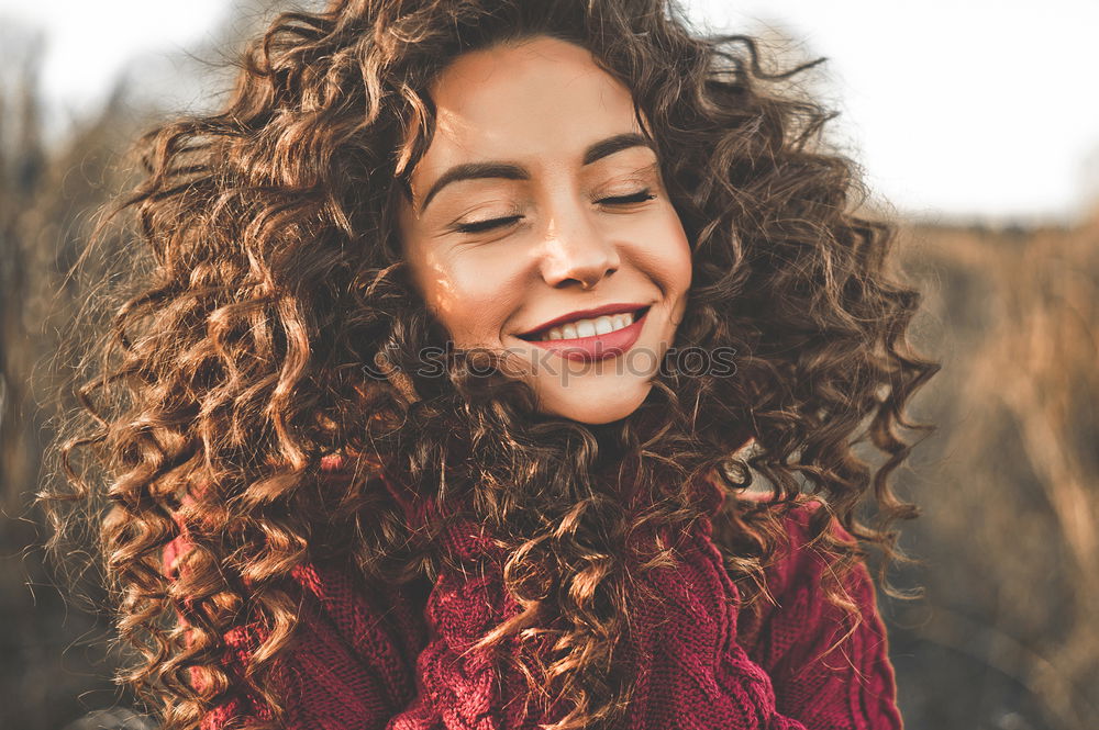 Similar – Young happy woman eating ice creams