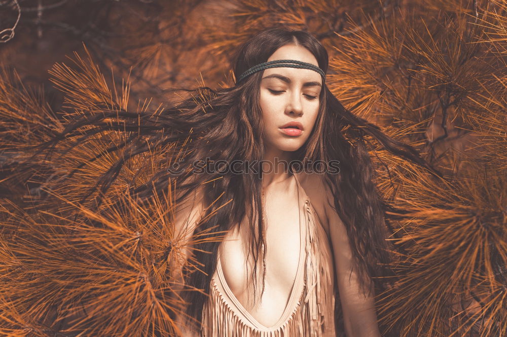 Similar – Image, Stock Photo Woman with map in woods